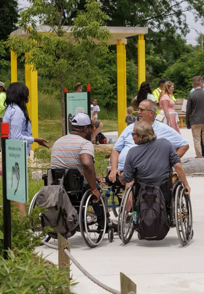 Historic park reimagined for accessibility and play