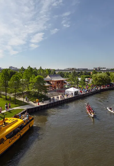 Riverfront revival infused with traditional culture